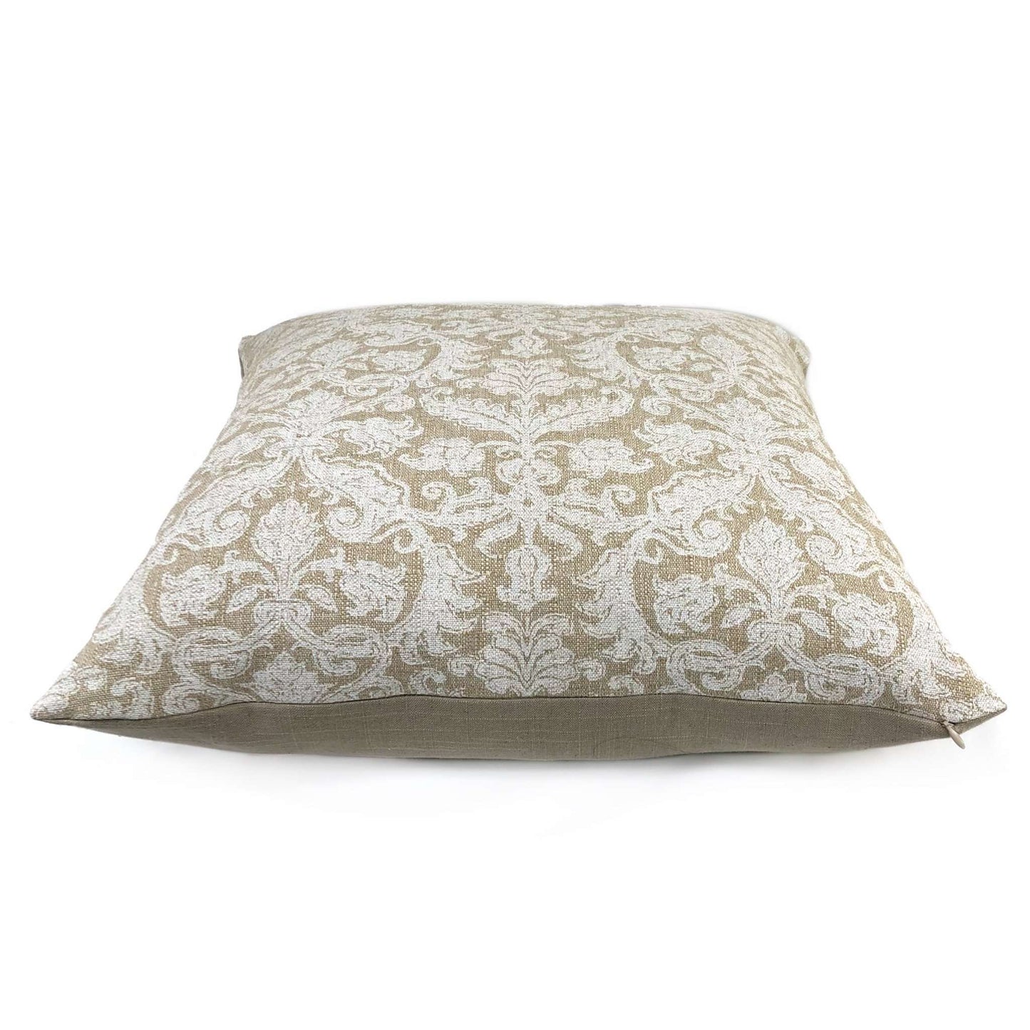 Lacefield Designs Savannah Damask Chalk White Beige Cushion Cover Pillow Case Pillow Sham