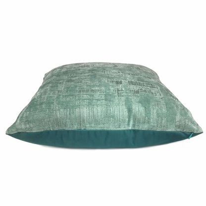 Seafoam Green Abstract Patina Chenille Texture Pillow Sham