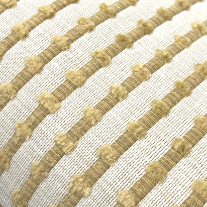 Kravet 31385-114 Sinclair Sand & Cream Embroidered Textured Stripe Pillow CoverPillow Case Euro Sham 24x24 26x26 28x28