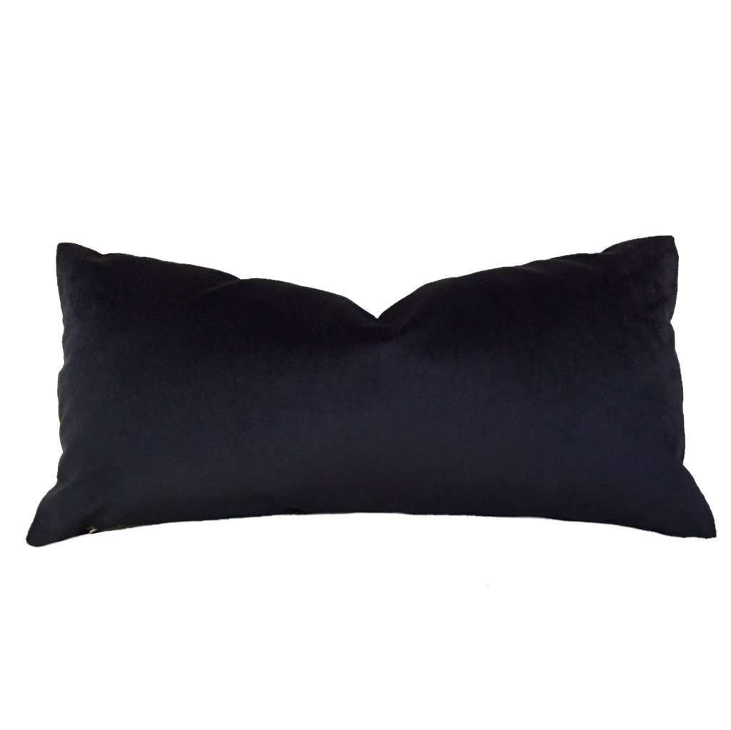 Solid Black Libretto Microfiber Velvet Pillow Cover Cushion Pillow Case Euro Sham 16x16 18x18 20x20 22x22 24x24 26x26 28x28 Lumbar Pillow 12x18 12x20 12x24 14x20 16x26 by Aloriam