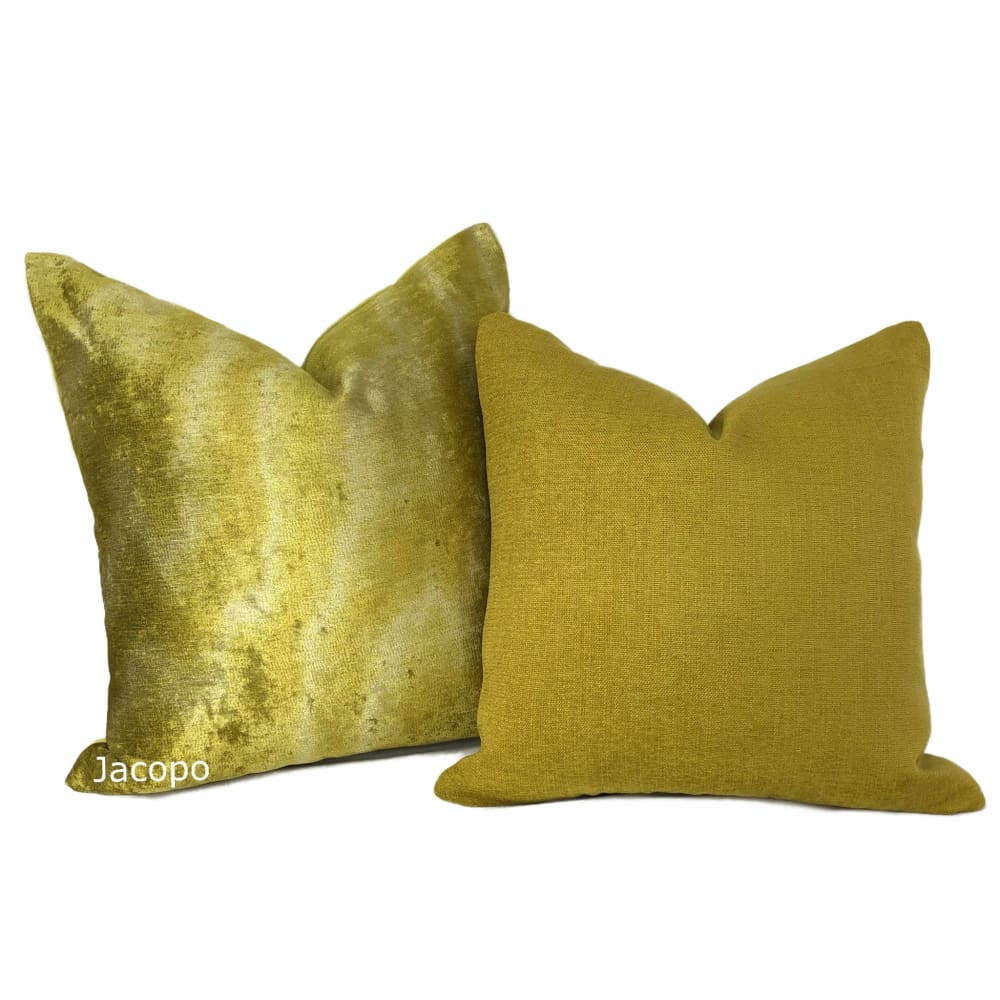 Solid Curry Mustard Yellow Pillow Cover - Aloriam