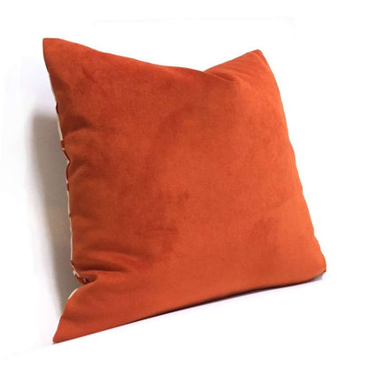 Solid Orange Brooklyn Velvet Pillow Cover Cushion Pillow Case Euro Sham 16x16 18x18 20x20 22x22 24x24 26x26 28x28 Lumbar Pillow 12x18 12x20 12x24 14x20 16x26 by Aloriam