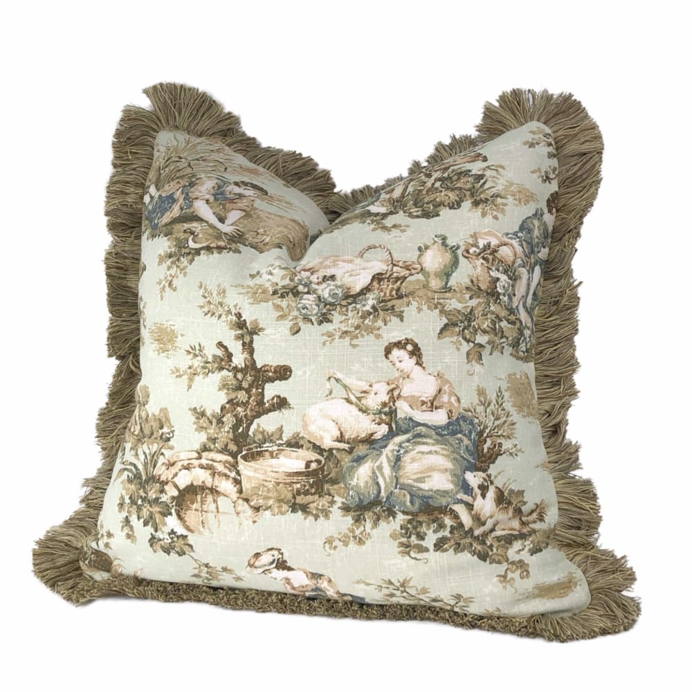 St Germain French Country Toile Pillow Cover - Aloriam