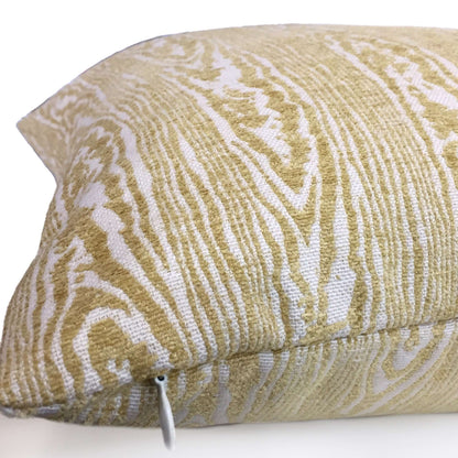 Suburban Home Citron Yellow Faux Bois Woodgrain Pattern Texture Upholstery Pillow Cover Cushion Pillow Case Euro Sham 16x16 18x18 20x20 22x22 24x24 26x26 28x28 Lumbar Pillow 12x18 12x20 12x24 14x20 16x26 by Aloriam