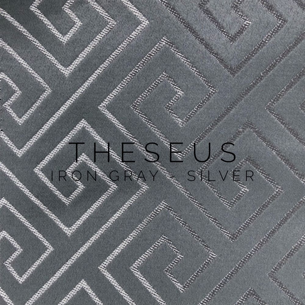 Theseus Black Silver Greek Key Pillow Cover - Aloriam