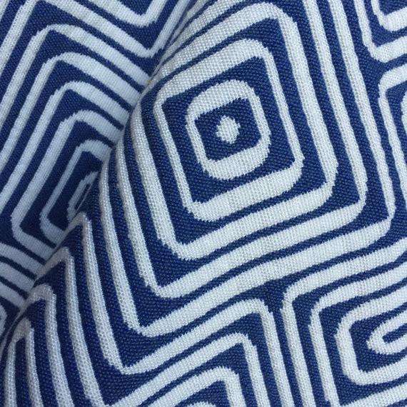 Trina Turk Schumacher Amazing Maze Blue White Geometric Pillow Cushion Cover Cushion Pillow Case Euro Sham 16x16 18x18 20x20 22x22 24x24 26x26 28x28 Lumbar Pillow 12x18 12x20 12x24 14x20 16x26 by Aloriam