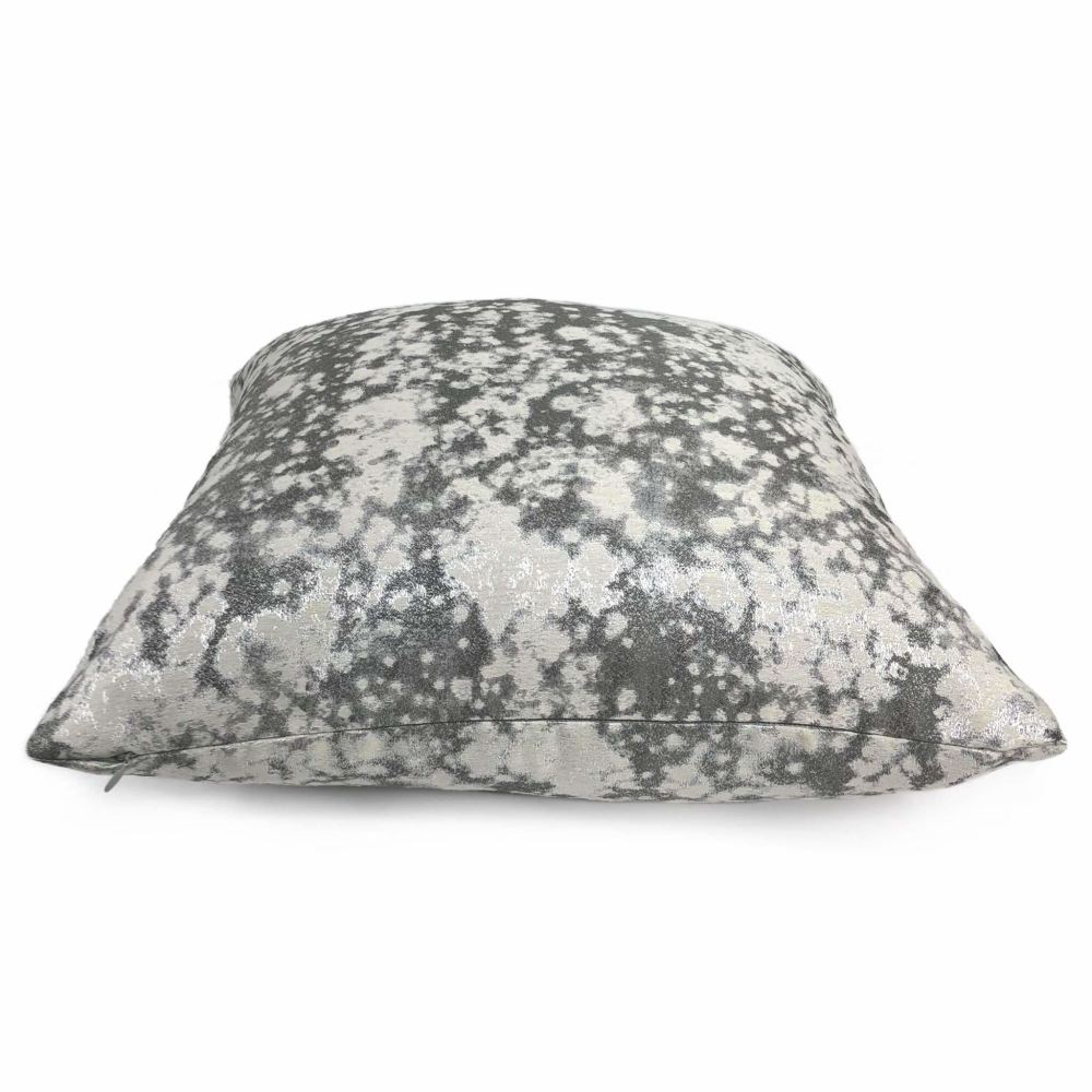 Vilero Shimmer Gray Abstract Pillow Cover Cushion Pillow Case Euro Sham 16x16 18x18 20x20 22x22 24x24 26x26 28x28 Lumbar Pillow 12x18 12x20 12x24 14x20 16x26 by Aloriam