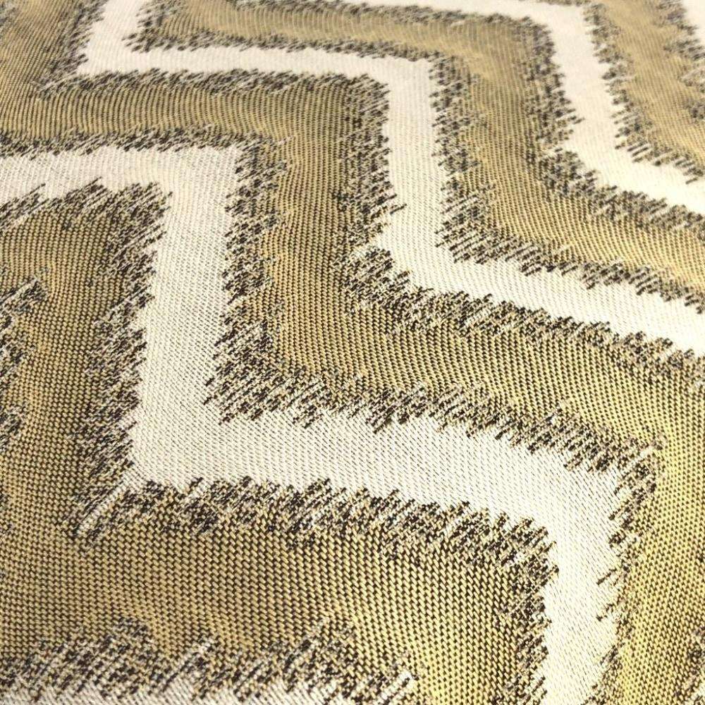 Whitmore Gold & Beige Chevron Stripe Pillow Cover