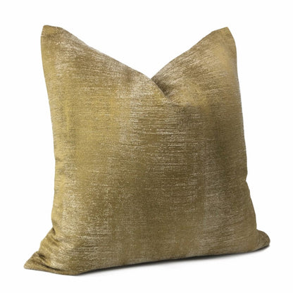 Ysidro Dark Gold Semi Solid Texture Pillow Cover - Aloriam