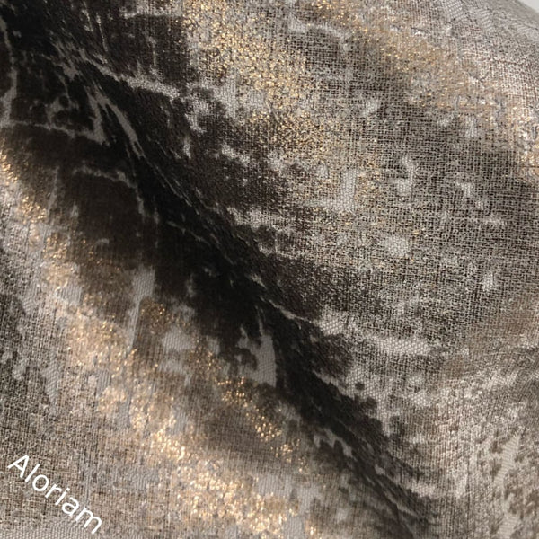 Zazie Luxe Metallic Copper & Gray Velvet Pillow Cover – Aloriam